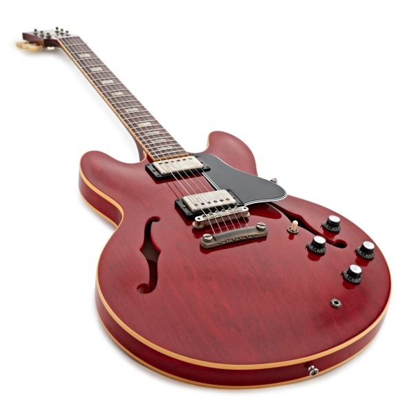 Gibson Custom 1964 ES-335 Reissue Ultra Light Aged, 60s Cherry #150509 - angled shot