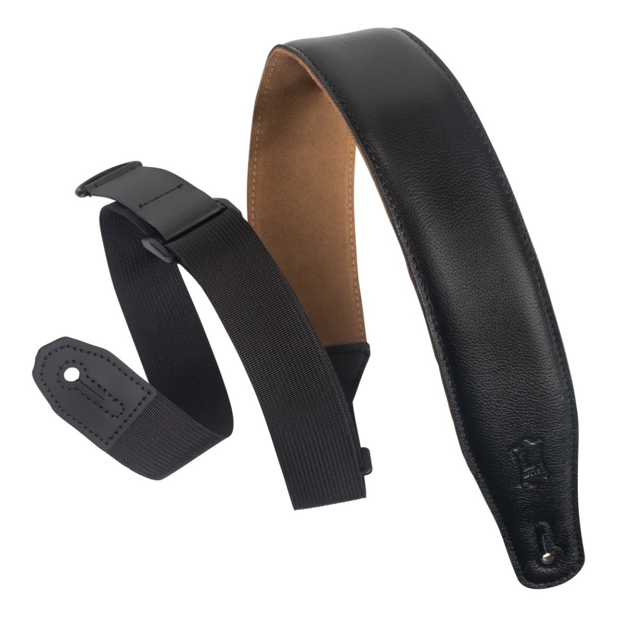 Levys Right Height Garment Leather with Suede Backing Padded Black