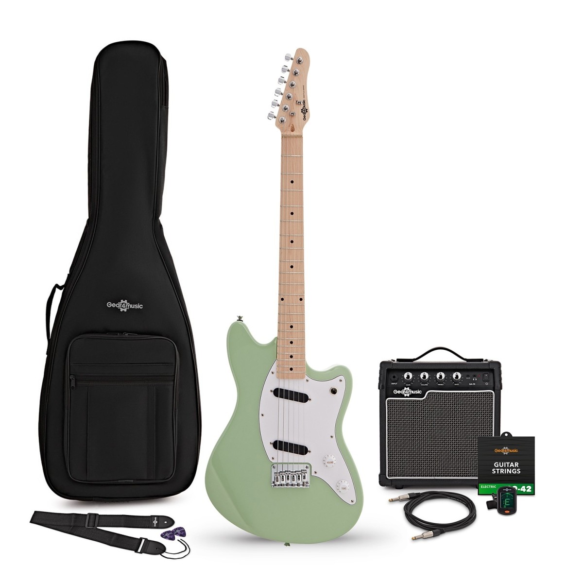 Click to view product details and reviews for Seattle Electric Guitar Seafoam Green 10w Guitar Amp Accessory Pack.