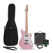 Seattle Electric Guitar Pink, 10W Guitar Amp & Accessory Pack