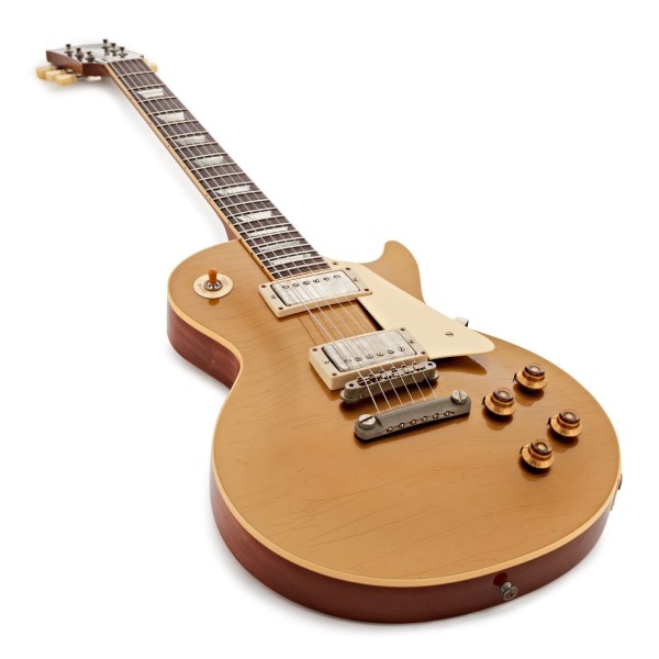 Gibson Custom 1957 Les Paul Goldtop Reissue Ultra Light Aged #751142 - angled shot