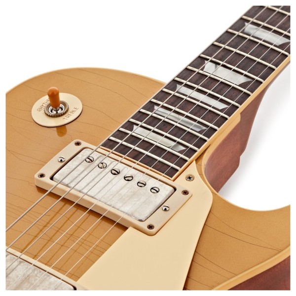 Gibson Custom 1957 Les Paul Goldtop Reissue Ultra Light Aged #751142 - upper frets