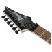 Ibanez RG450QMB, Transparent Gray Burst - headstock