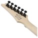 Ibanez RG450QMB, Transparent Gray Burst - back of headstock