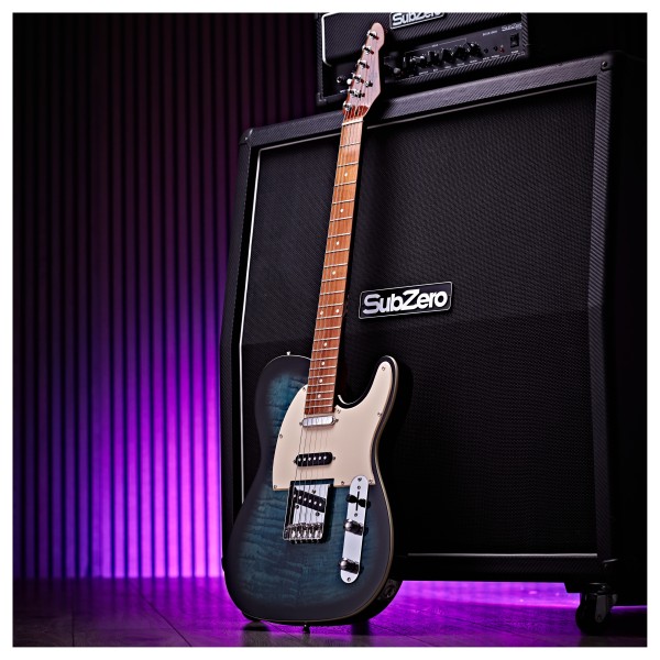 Knoxville Select Electric Guitar SSS By Gear4music, Denim Burst