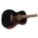 Gretsch Deltoluxe Concert Electro Acoustic, Black Top - Body, Horizontal