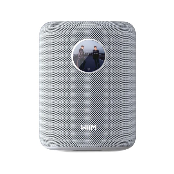 WiiM Sound Wireless Smart Speaker, White front 