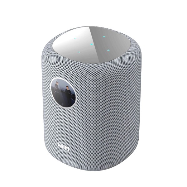 WiiM Sound Wireless Smart Speaker, White front angle 