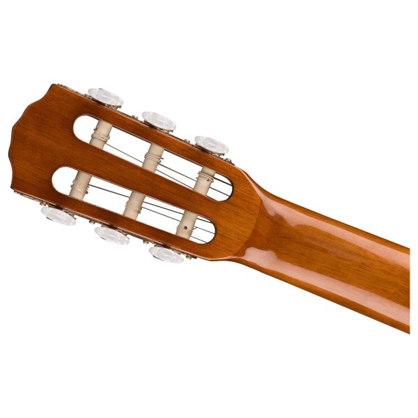 Fender CN-30WN Nylon Wide Neck, Natural - back of headstock