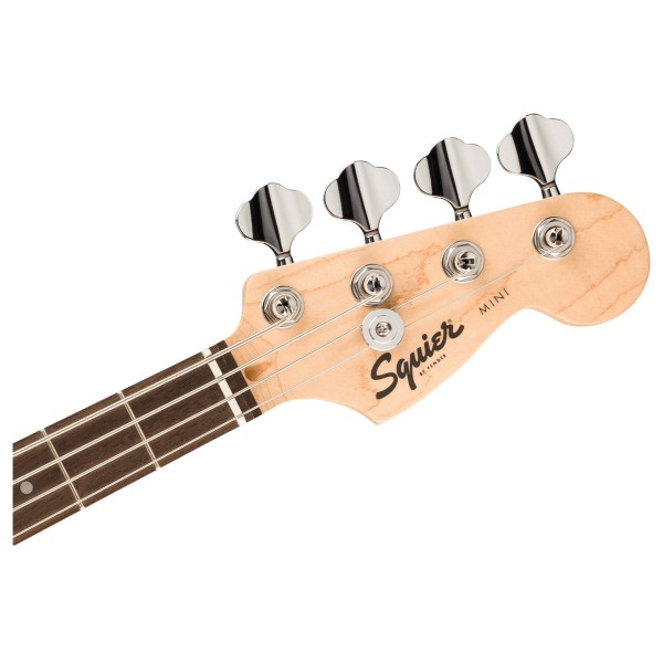 Squier Mini Precision Bass LRL, 2-Color Sunburst - headstock