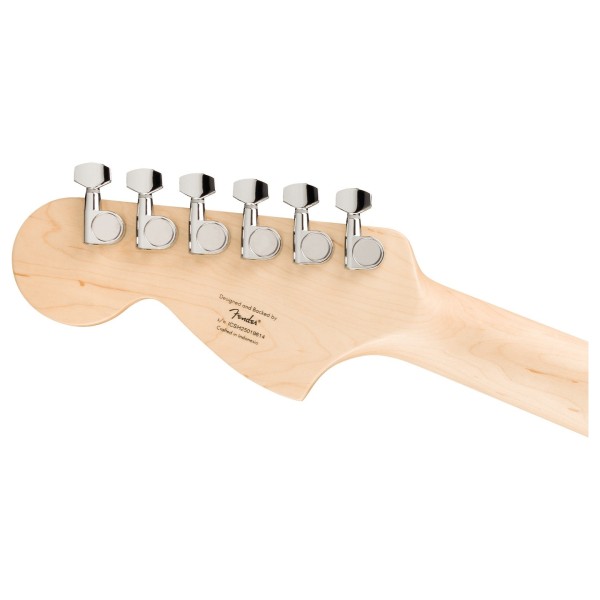 Squier Sonic Mustang HH LRL, Black - back of headstock