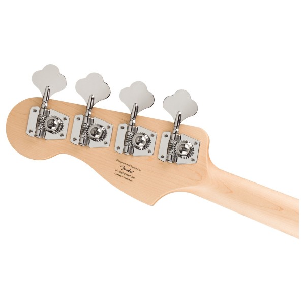 Squier Sonic Precision Bass LRL, Midnight Blue - back of headstock