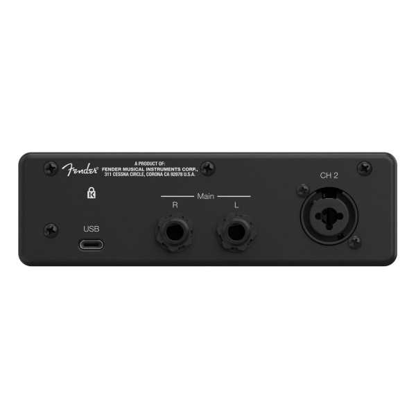 Fender Quantum LT 2 Audio Interface - Rear