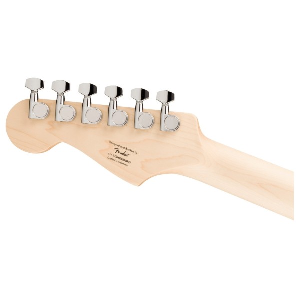 Squier Sonic Stratocaster HSS MN, Midnight Blue - back of headstock