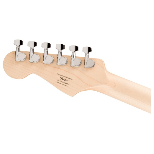 Squier Sonic Stratocaster LRL, Sienna Sunburst - back of headstock