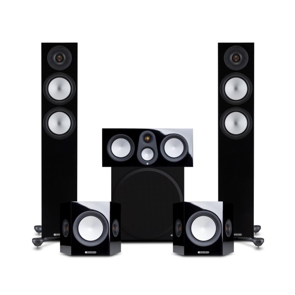 Monitor Audio Silver 200 7G 5.1 Package, Gloss Black at AV.com