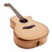 Taylor Custom Grand Auditorium, Bearclaw Sitka Spruce Top Flamed Maple Back/Sides - Nearly New - angled shot