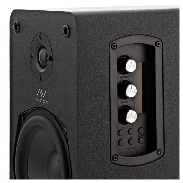 AVCOM Active Bookshelf Speakers, Black