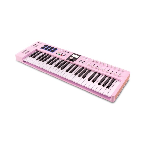 Arturia KeyLab Essential 49 MKIII, Rose Quartz - Angled
