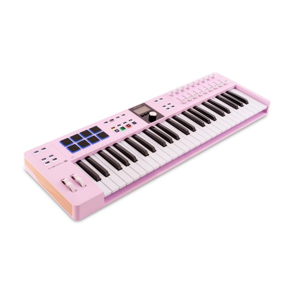 Arturia KeyLab Essential 49 MK3, Rose Quartz - Angled 2