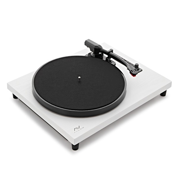 AVCOM Contemporary Turntable with Bluetooth, White