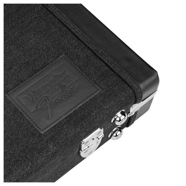Fender x Wrangler Denim Case, Black - Exterior Logo 