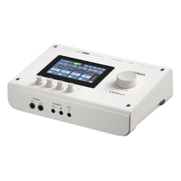 Yamaha URX44 USB Streaming Mixer with Multi-track Recording, White - Right, Top