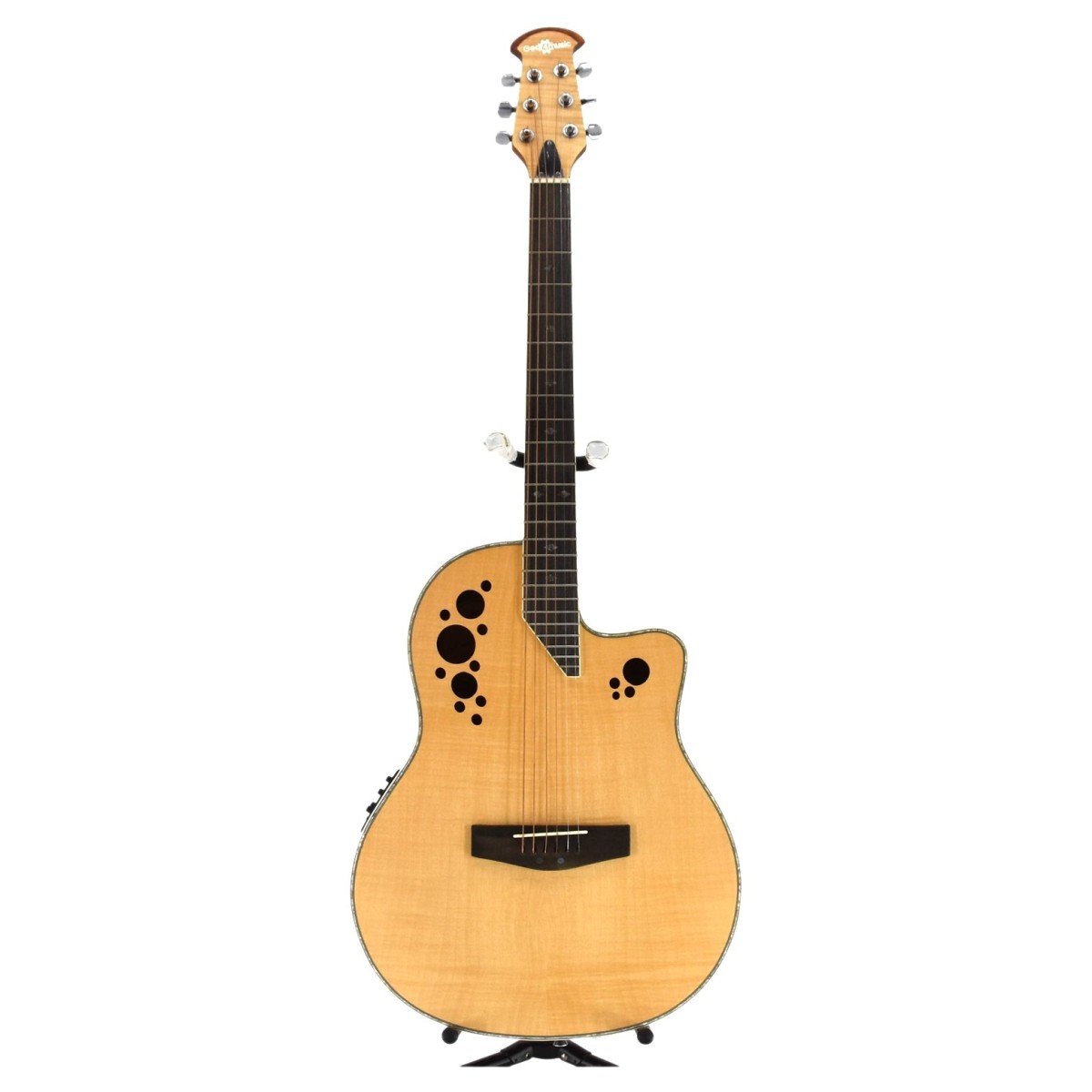 Guitare Électro-Acoustique Roundback Deluxe par Gear4music, Naturel ...