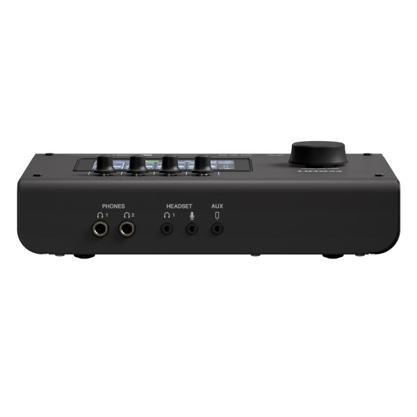 Yamaha URX44V USB Streaming Mixer with HDMI, Black - Front