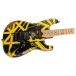 EVH Limited Edition Striped Series Frankenstein Frankie MN, Black with Yellow Stripes, Aged - body