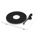 Pro-Ject T1 EVO BT Turntable, White - Record on top
