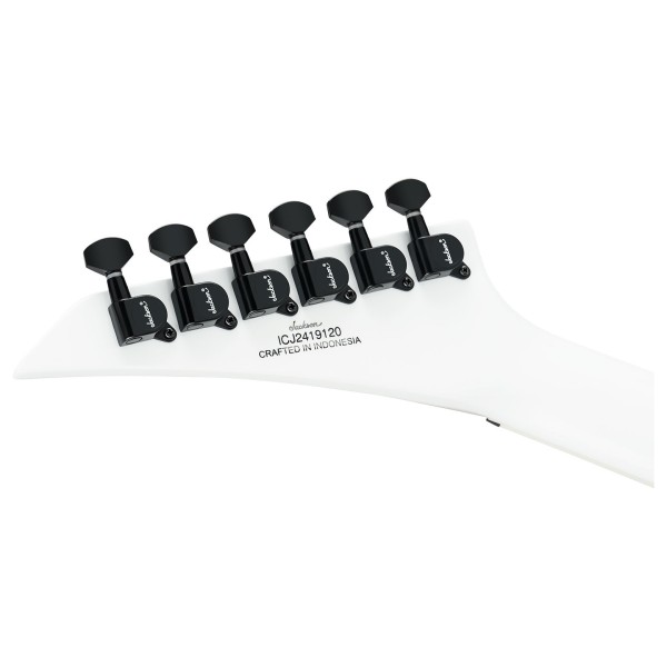 Jackson X Series Soloist SLX DX HT LRL, Snow White - back of headstock