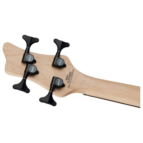 Jackson JS Series Spectra Bass JS2 LRL, Quicksilver - back of headstock