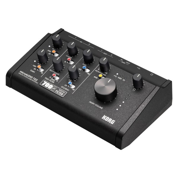 microAUDIO 722 Audio Interface - Angled