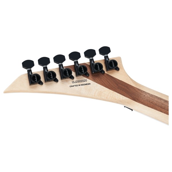 Jackson Pro Plus Series Soloist SLA2, Gloss Black - back of headstock
