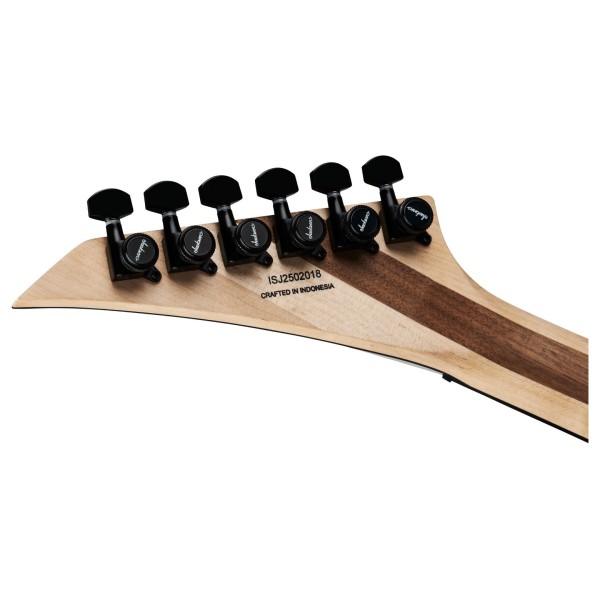 Jackson Pro Plus Series Soloist SLA2 HT, Toxic Apple - back of headstock