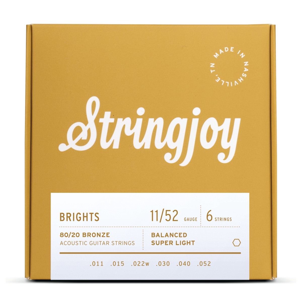 Click to view product details and reviews for Stringjoy Brights Super Light Gauge 11 52 80 20 Bronze Acoustic Guitar Strings.