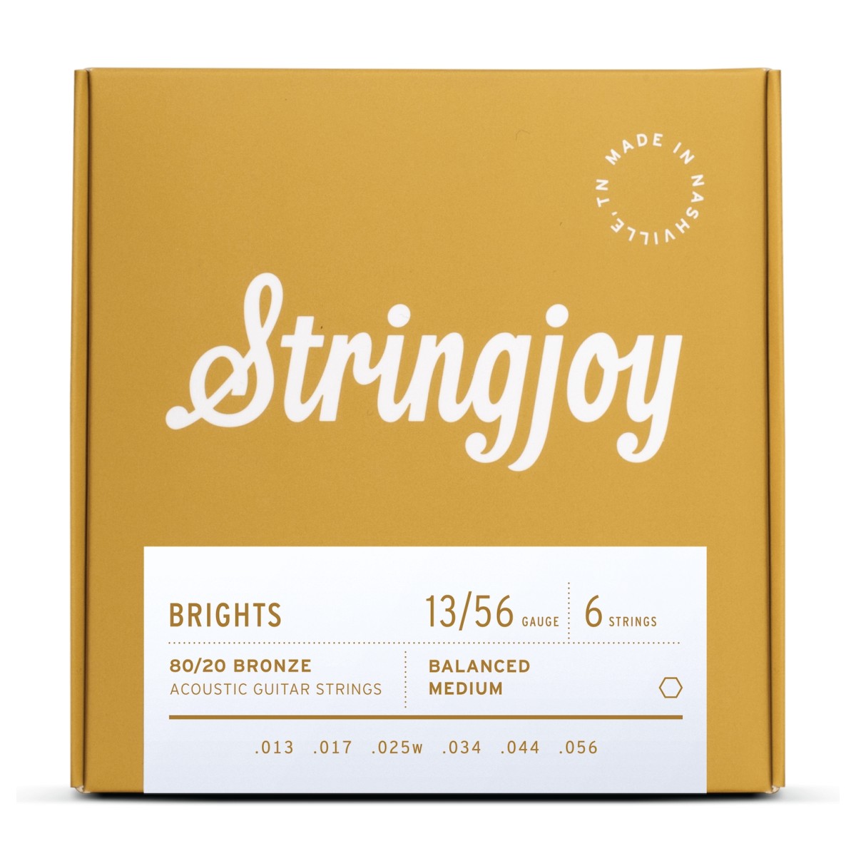 Click to view product details and reviews for Stringjoy Brights Medium Gauge 13 56 80 20 Bronze Acoustic Guitar Strings.