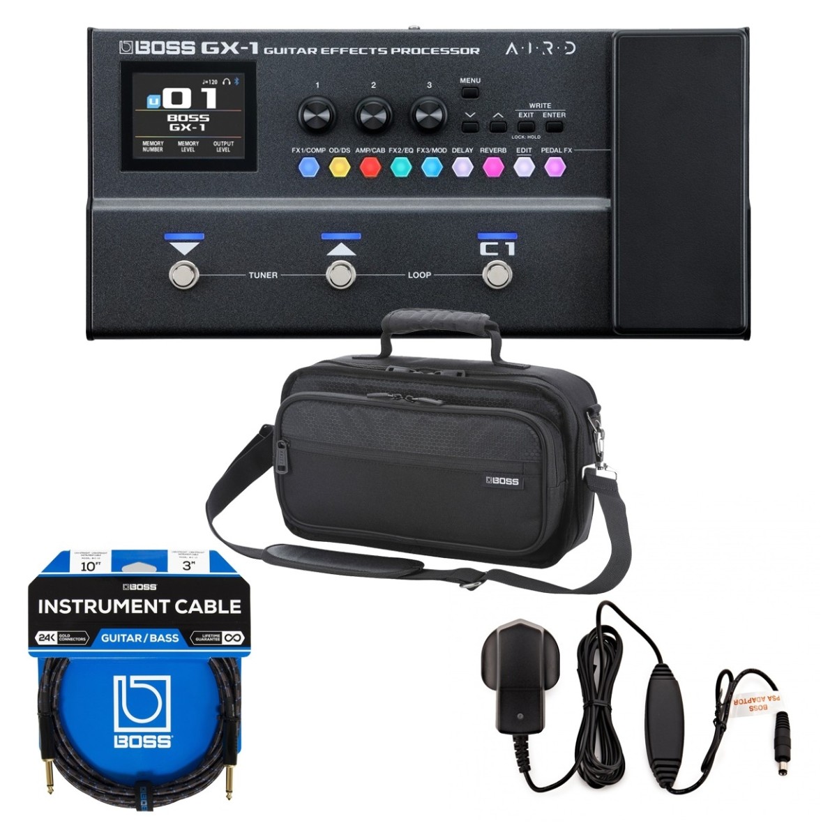 Click to view product details and reviews for Boss Gx 1 Compact Multi Effects Processor Bundle.