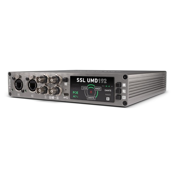 SSL UMD192 Dante/MADI Audio Interface - Angled