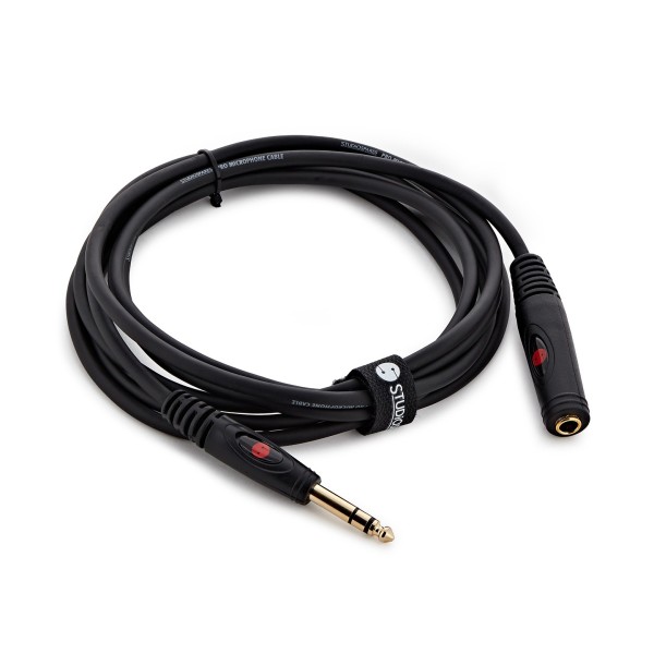 Studiospares 6.5mm TRS (F) - 6.35mm TRS (M) Headphone Extension Cable , 3m