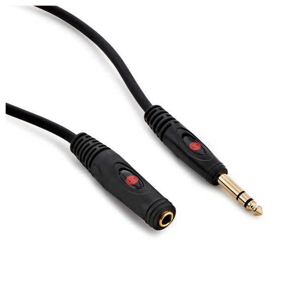 Studiospares 6.5mm TRS (F) - 6.35mm TRS (M) Headphone Extension Cable , 3m