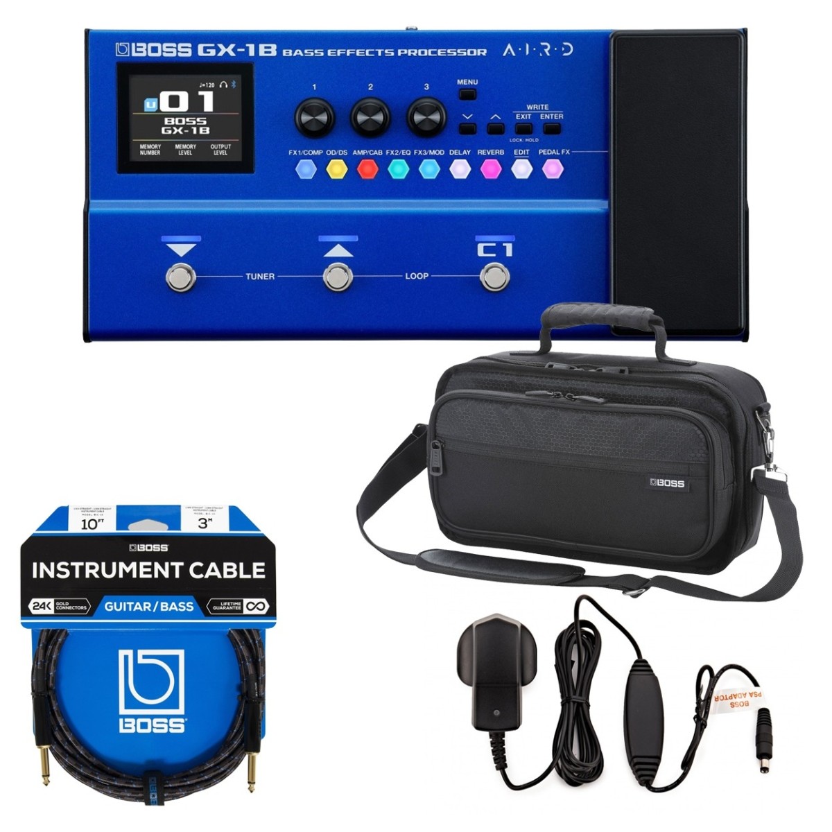 Click to view product details and reviews for Boss Gx 1b Bass Multi Effects Processor Bundle.