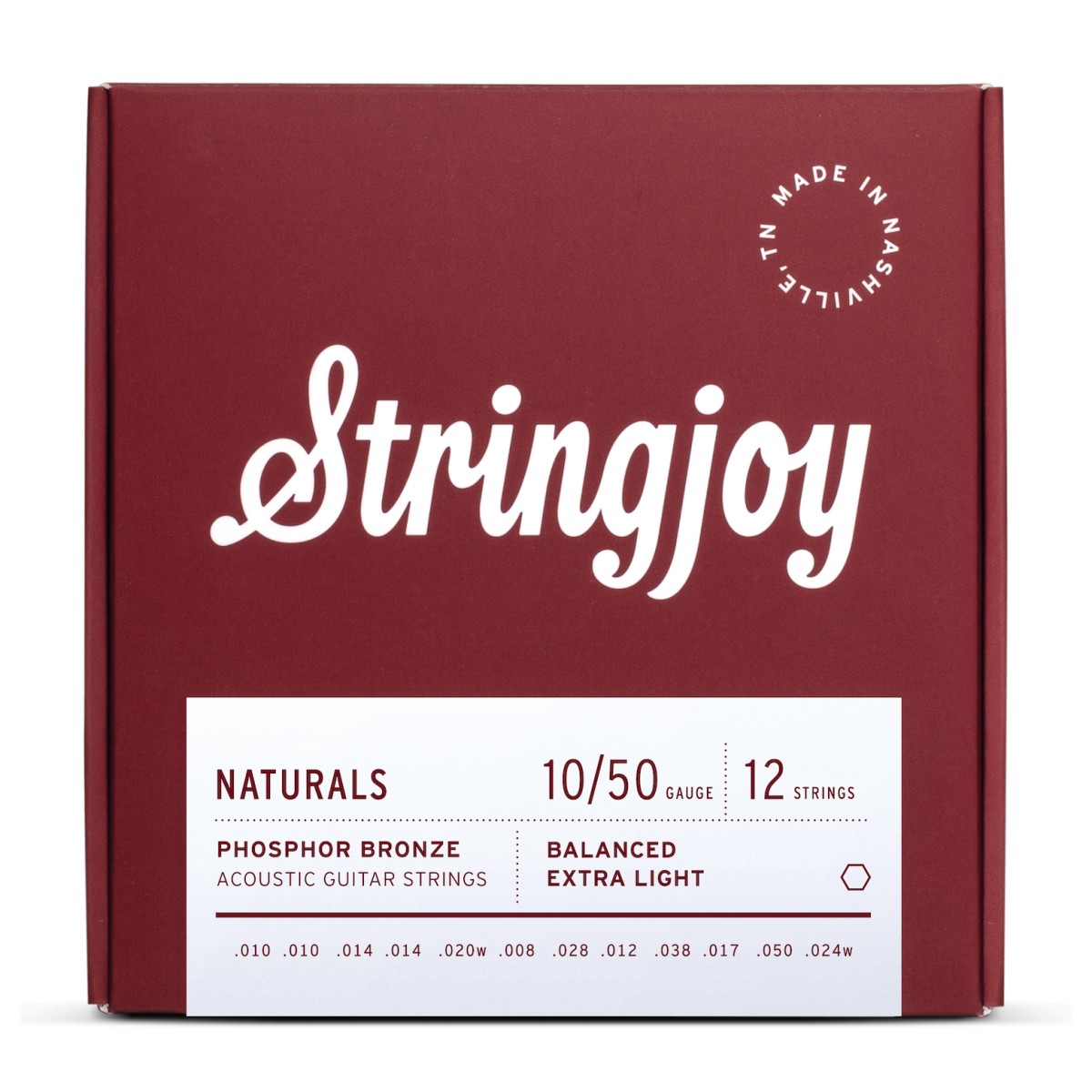 Click to view product details and reviews for Stringjoy Naturals 12 String Extra Light Gauge 10 50 Phosphor Bronze Acoustic Guitar Strings.