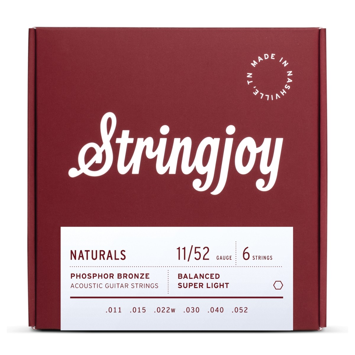 Click to view product details and reviews for Stringjoy Naturals Super Light Gauge 11 52 Phosphor Bronze Acoustic Guitar Strings.