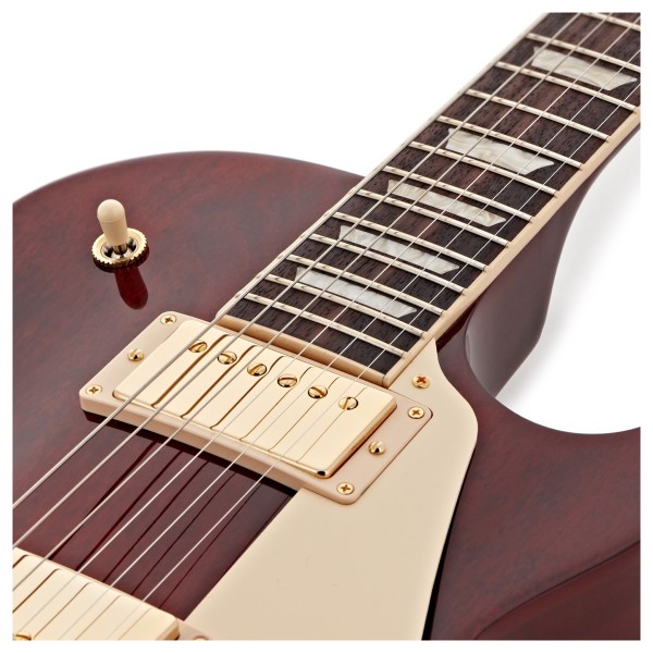 Gibson Les Paul Studio Gold Hardware, Wine Red #204850235 - upper frets