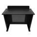 Equinox Event Booth Foldable DJ Booth, Black - No Shelves, Back