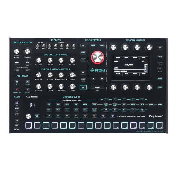 ASM Leviasynth Hybrid Desktop Synthesizer - Top