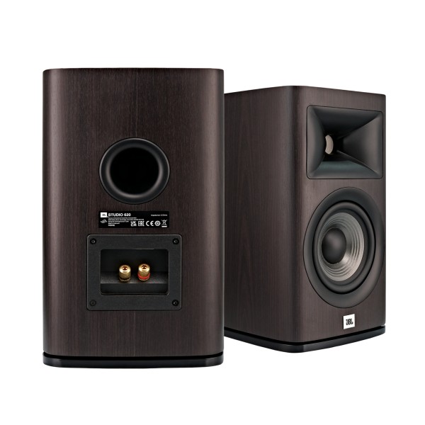 JBL Studio 620 Bookshelf Speaker (Pair), Dark Wood7