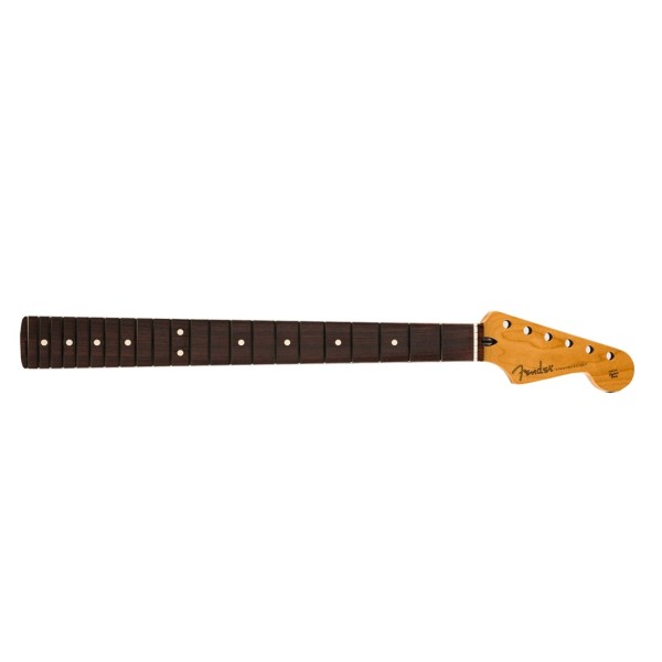 Fender Satin Roasted Maple Fat Stratocaster Neck, 22 Medium Jumbo Frets, 9.5", Rosewood, U Shape